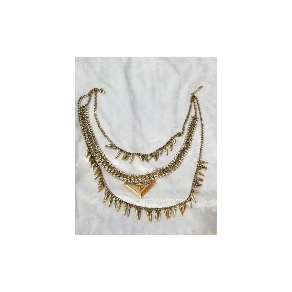 Expressions 3 layer statement necklace 15" w/1" ext. 1.1572